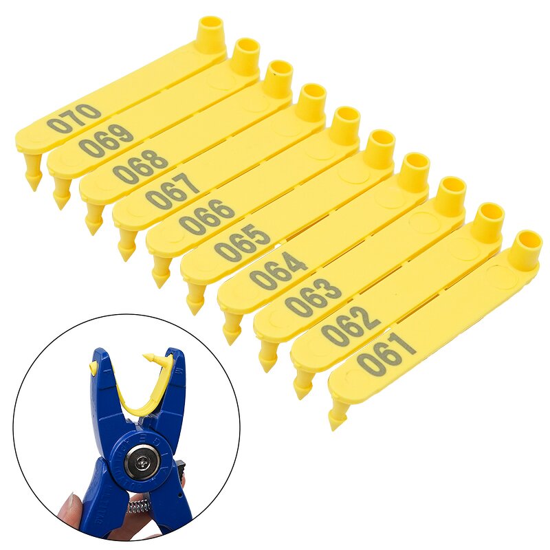 Sheep Ear Tag Manufacturer - OEM Customized One Piece Laser Printed 001-100