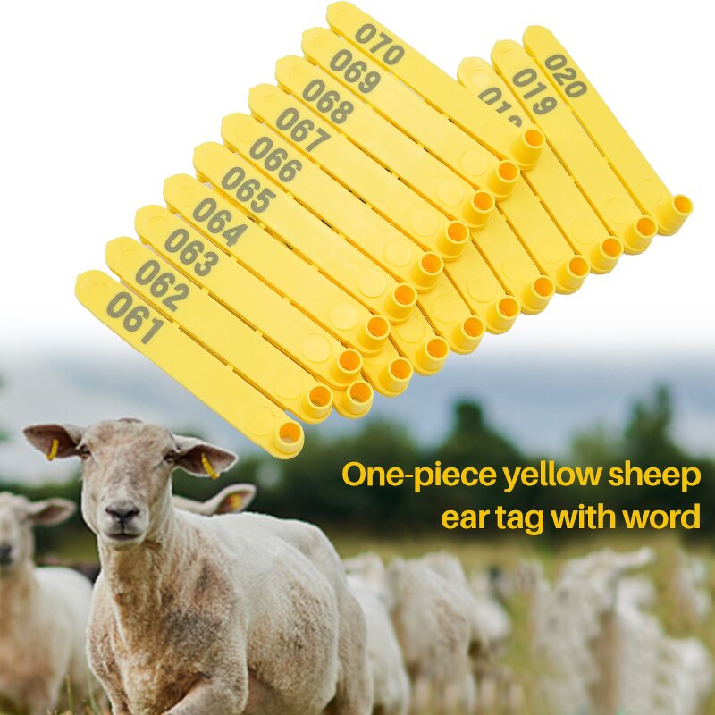 Sheep Ear Tag Manufacturer - OEM Customized One Piece Laser Printed 001-100
