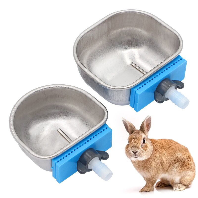 Rabbit Water Cup Manufacturer - OEM Anti Scratch Stainless Steel Nipple Drinking Bowl