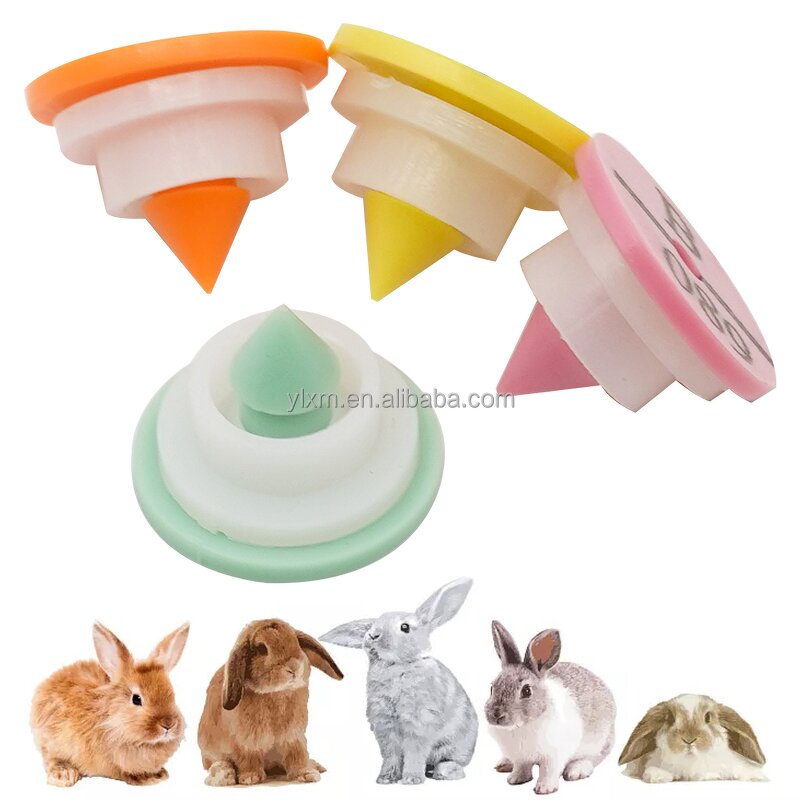 Rabbit Ear Tag Manufacturer - OEM Laser Printing No.1-100 Round Pet Identification Card