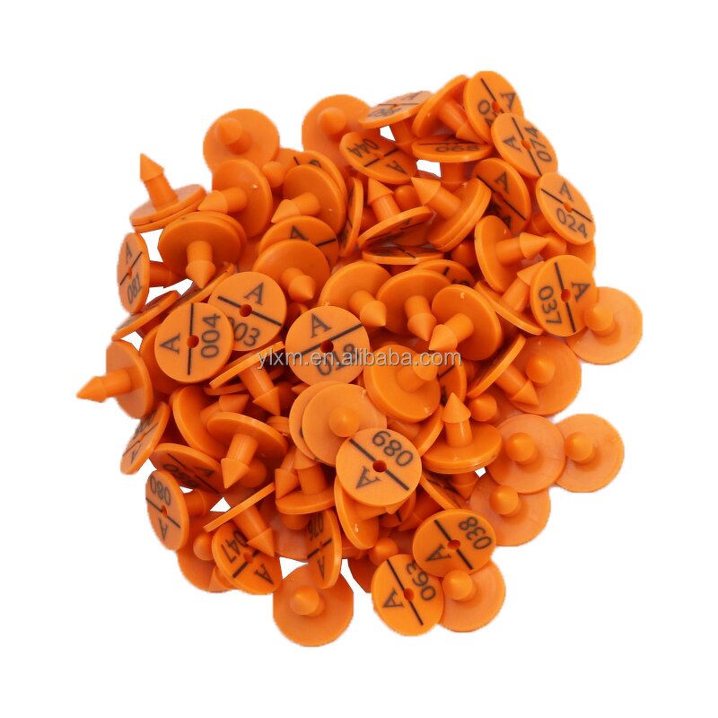 Rabbit Ear Tag Manufacturer - OEM Laser Printing No.1-100 Round Pet Identification Card