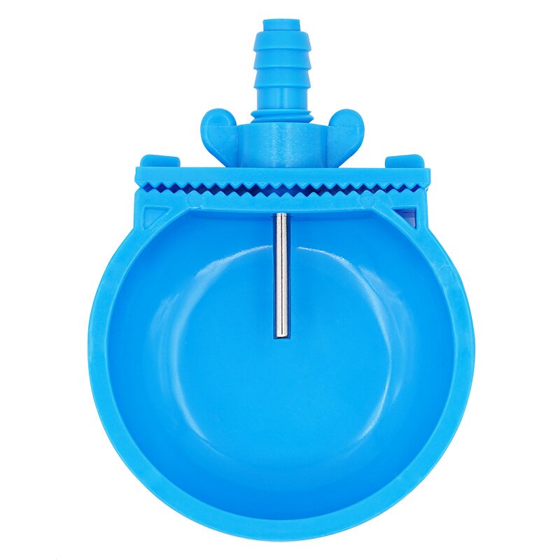 Rabbit Water Cup Manufacturer - OEM Automatic Nipple Blue Color Plastic Drinking Bowl