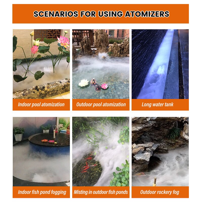 Mist Maker Manufacturer - OEM Industrial 12 Head Aquarium with 400w Waterproof Power