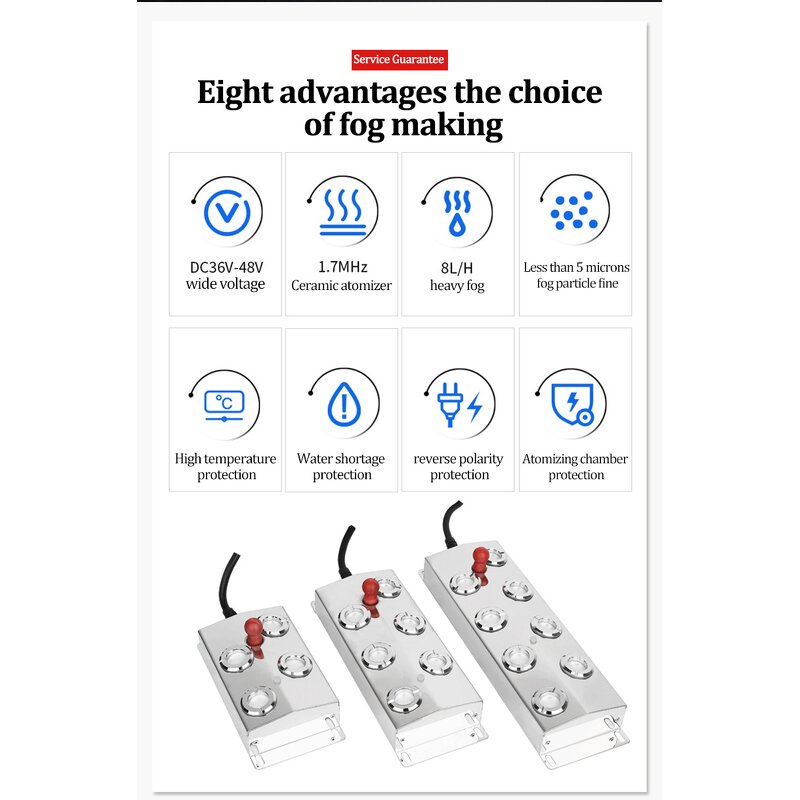Ultrasonic Fogger Manufacturer - OEM 10 Head Landscape Fountain Industrial Humidifier