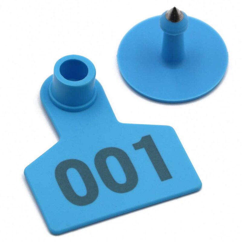 Pig Ear Tag Manufacturer - OEM No.001-100 Laser Print Copper Head Swine Earrings Tag