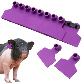 Pig Ear Tag Manufacturer - OEM TPU Material Blank Number Swine Sow ID Tracking Tag