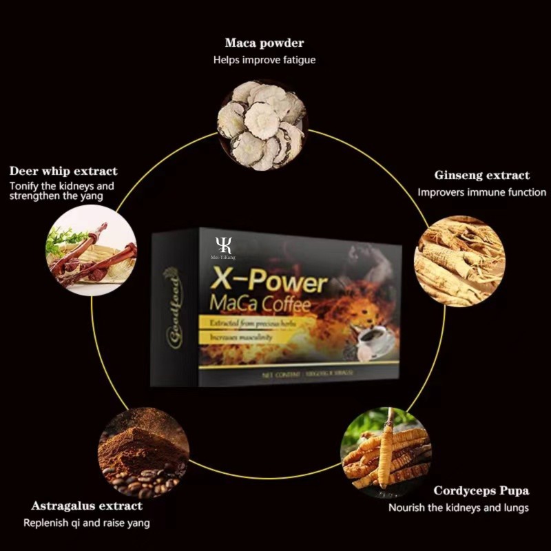 Male Energy Coffee Factory - OEM Natural Organic Herbal Instant Maca