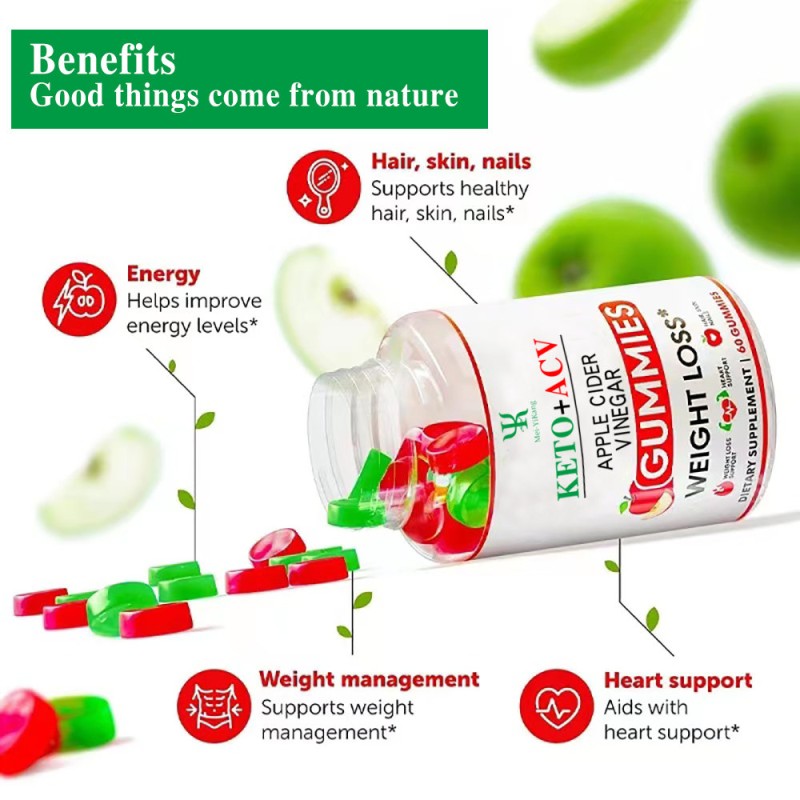 Apple Cider Vinegar Gummy Factory - OEM KETO+ACV Digestion Vitamin Candy