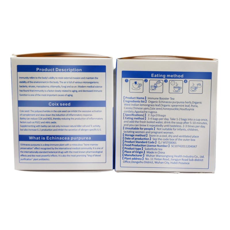 Immune Booster Tea Manufacturer - Custom Blood Purification Herbal Detox