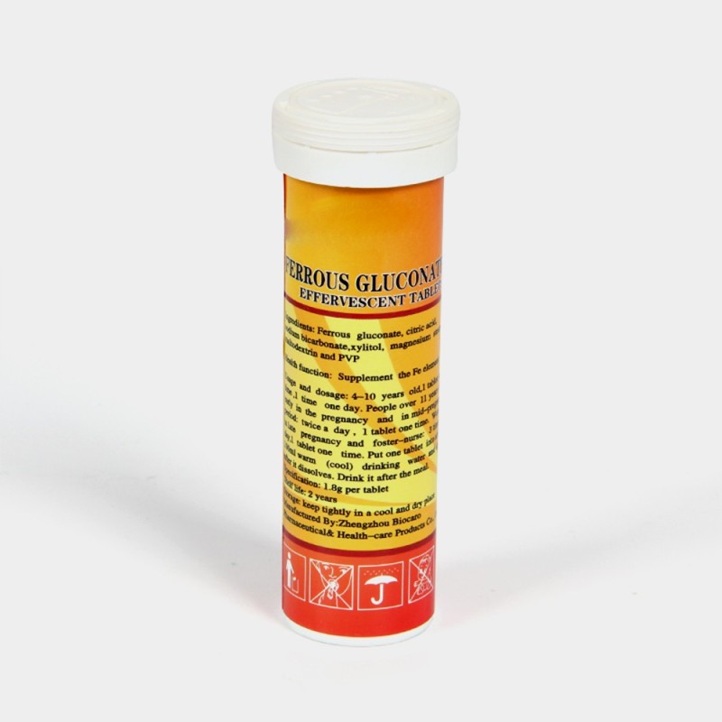 Effervescent Tablet Factory - OEM Ferrous Gluconate Immunity Boost Vitamin