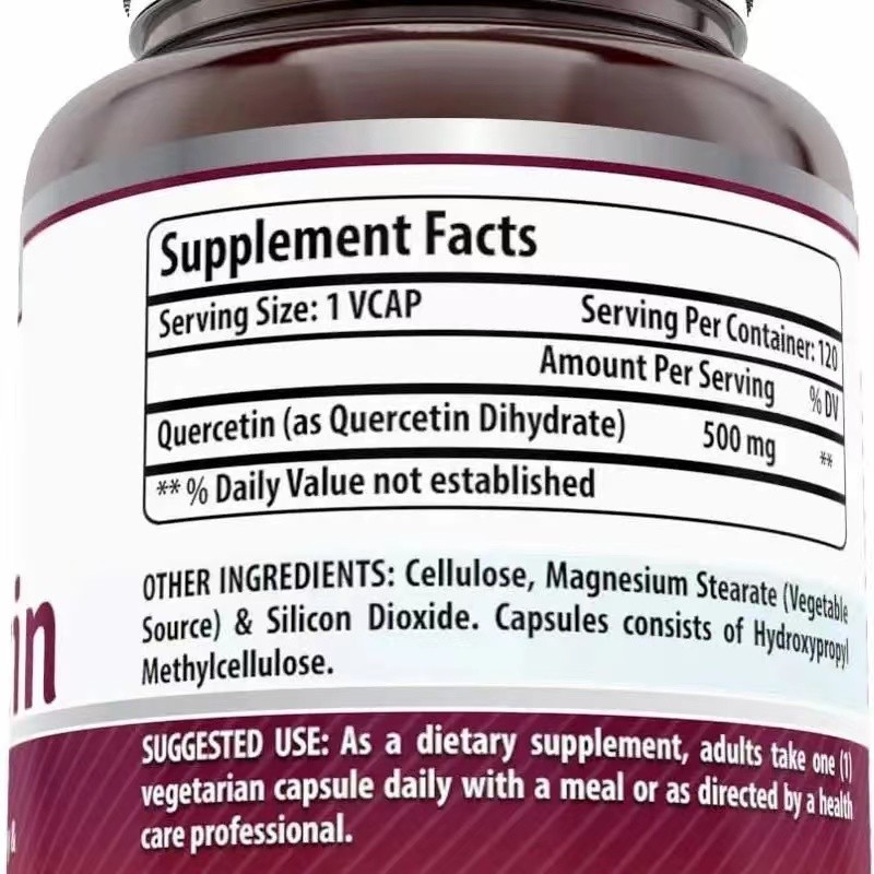 Quercetin Capsules Manufacturer - OEM Immune Skin Health Vitamin Zinc