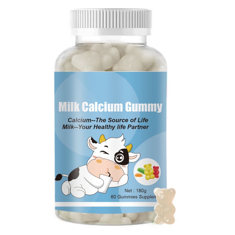 Milk Calcium Gummy Factory - OEM/ODM Bear Shape Health Vitamin Candy