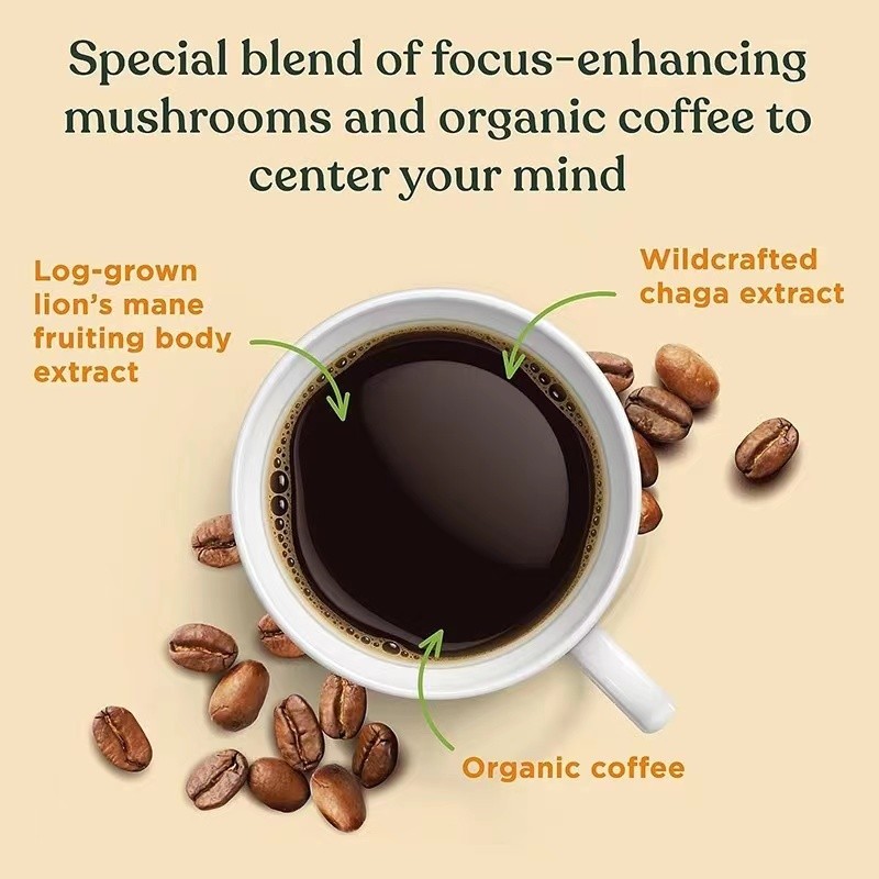 Mushroom Coffee Manufacturer - Custom Mental Focus Mood Enhancement Bag
