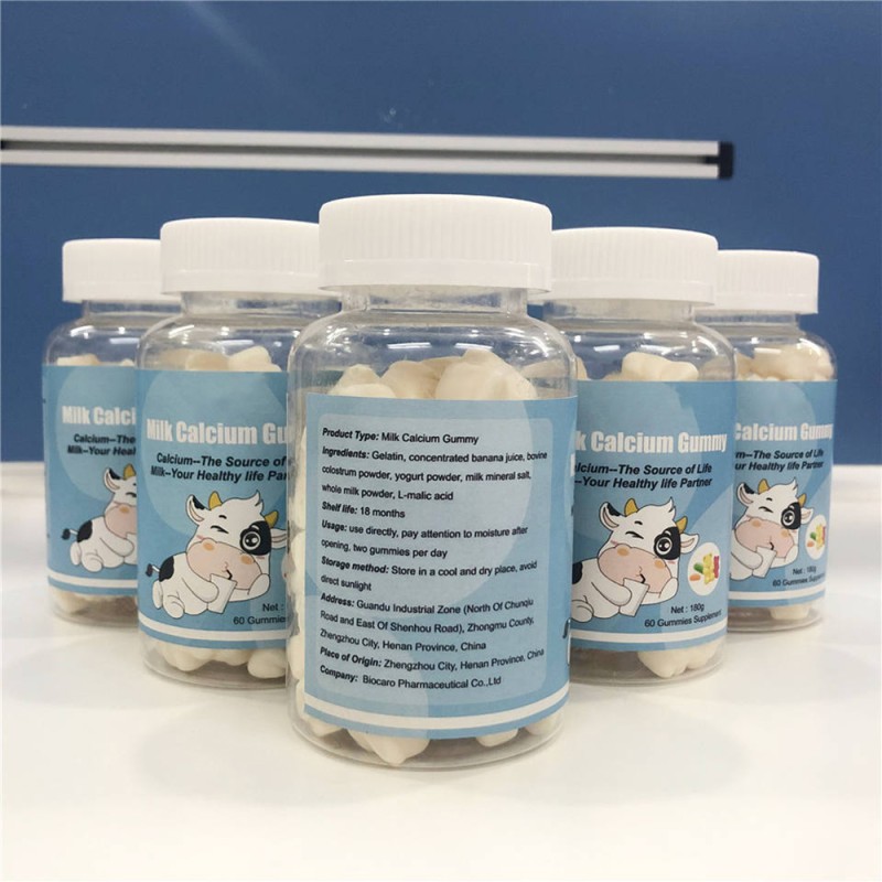 Milk Calcium Gummy Factory - OEM/ODM Bear Shape Health Vitamin Candy