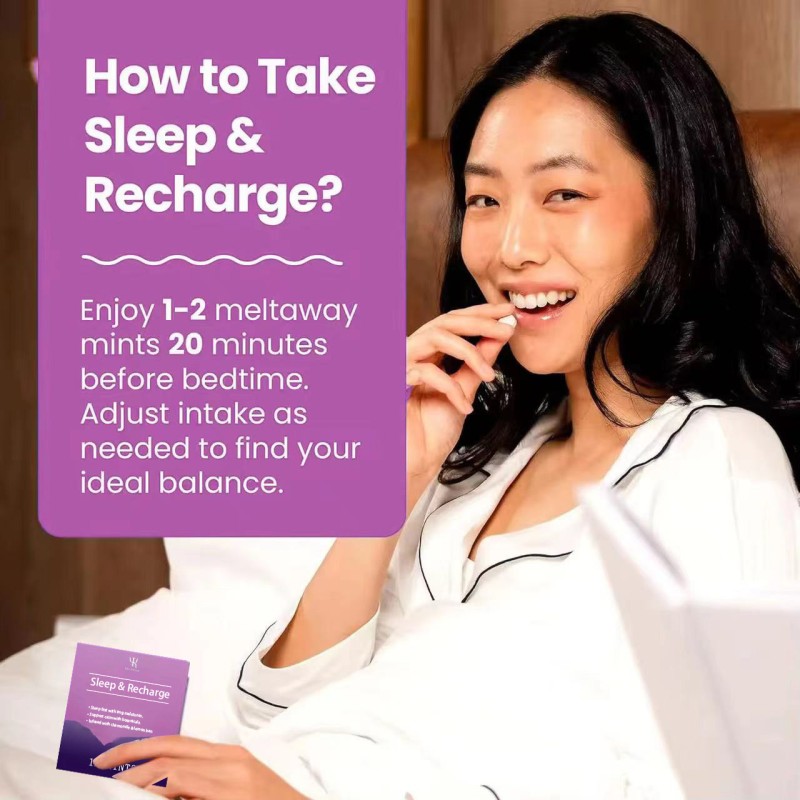 Melatonin Tablets Factory - OEM 10mg Natural Sleeping Pills Adult Supplement