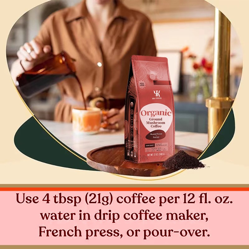 Mushroom Coffee Manufacturer - Custom Mental Focus Mood Enhancement Bag