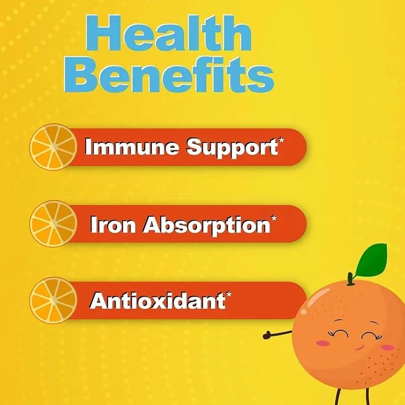 Vitamin C Gummy Factory - OEM Kids Immune Health Orange Flavor Vegan