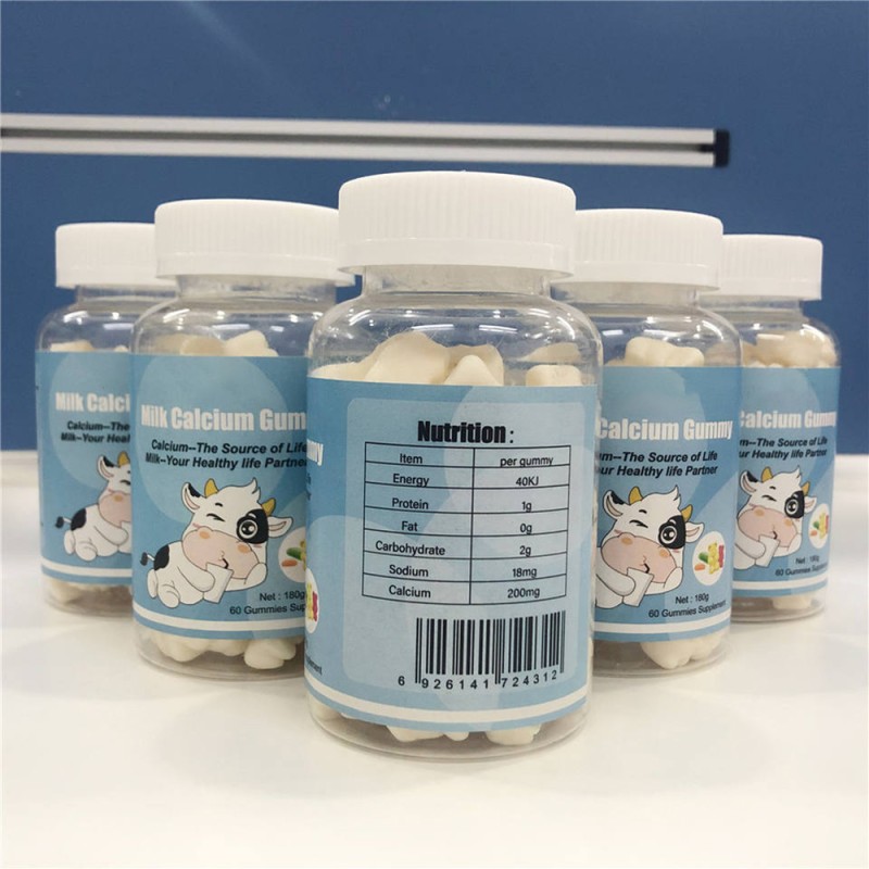Milk Calcium Gummy Factory - OEM/ODM Bear Shape Health Vitamin Candy
