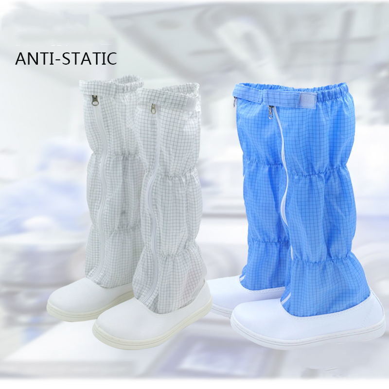 ESD Booties Manufacturer - OEM with Fabric Clean Room PVC Safety Shoes