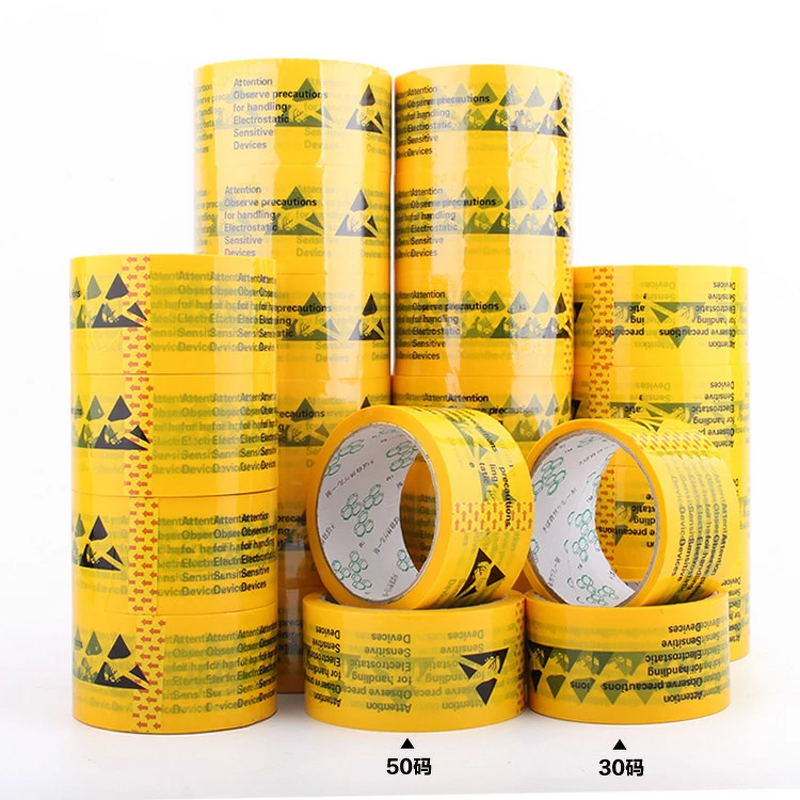 ESD Warning Tape Manufacturer - OEM Yellow Safety PVC Aisle Marking Tape