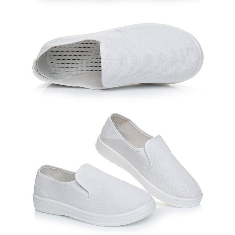 ESD Safety Shoe Manufacturer - OEM N17 White PU Cleanroom Dustproof Antistatic