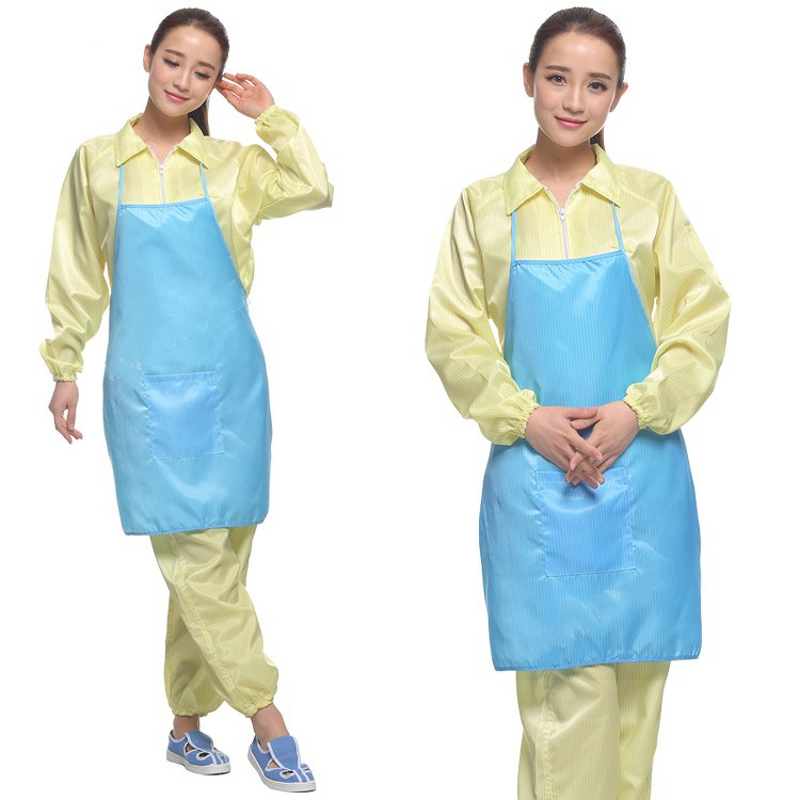 ESD Apron Manufacturer - OEM Washable Industrial Conductive Fiber Cleanroom
