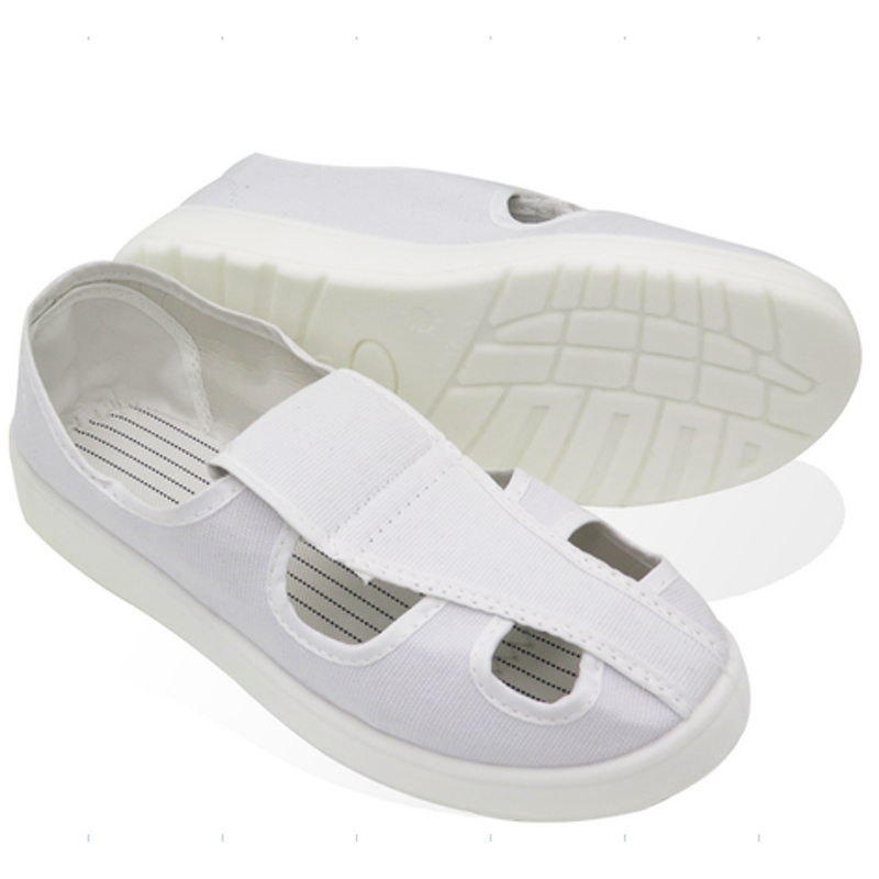 ESD Safety Shoe Manufacturer - OEM High Quality White Four-hole PU Work Shoe