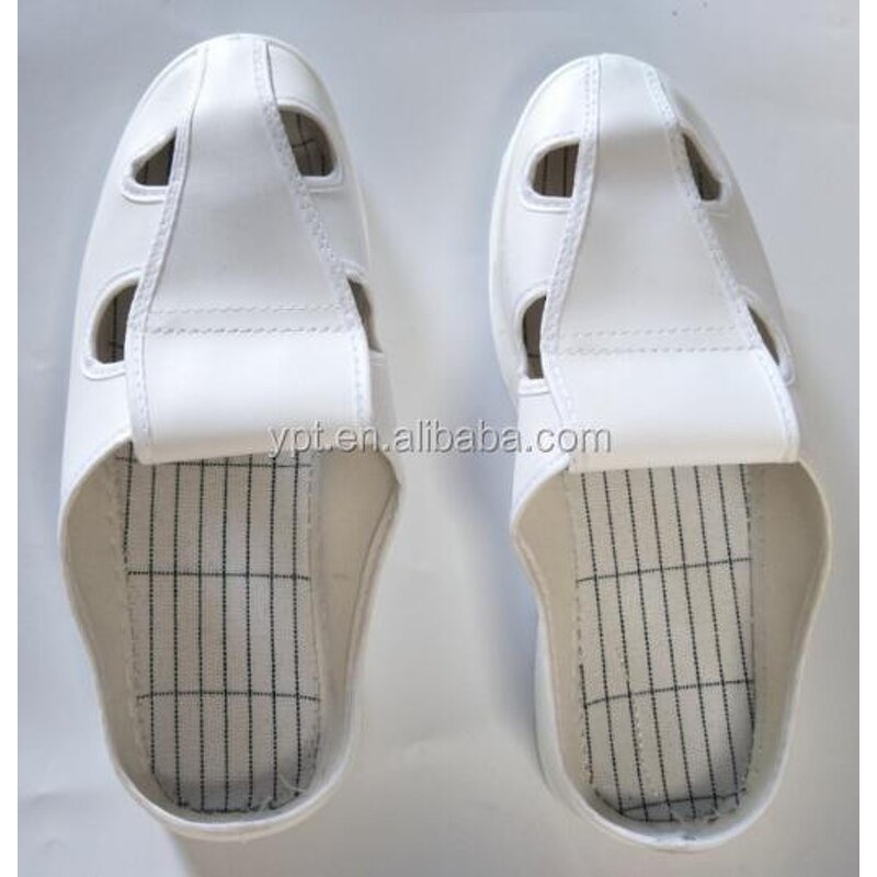 ESD Safety Shoe Manufacturer - OEM N05 4 Holes Cleanroom Slip Work Shoes