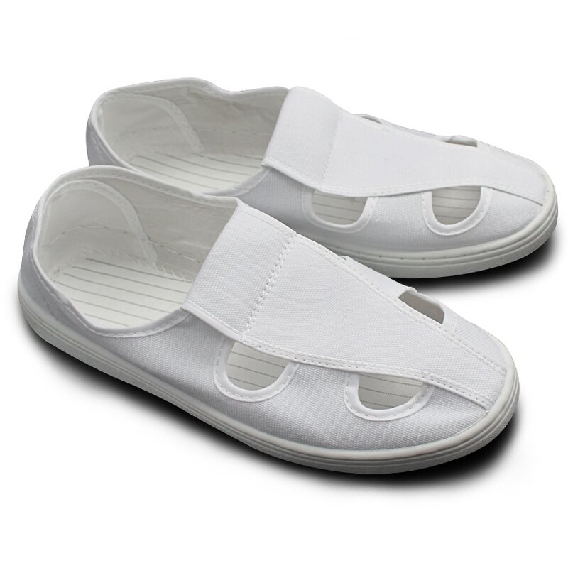 ESD Safety Shoe Manufacturer - OEM N05 4 Holes Cleanroom Slip Work Shoes