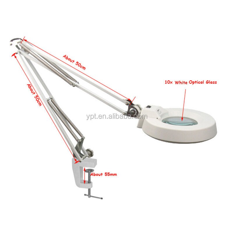 Magnifying Glass Manufacturer - OEM YP-86A 20X White Optical Glass Lamp