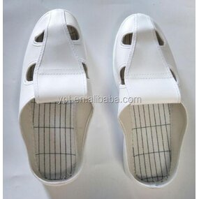 ESD Cleanroom Shoe Manufacturer - OEM N05 Leather Canvas with ESD Insole