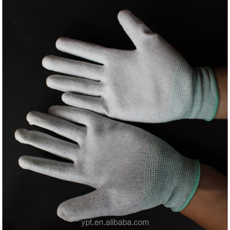 ESD Glove Manufacturer - OEM Q5M Palm PU Coated White Precision Work