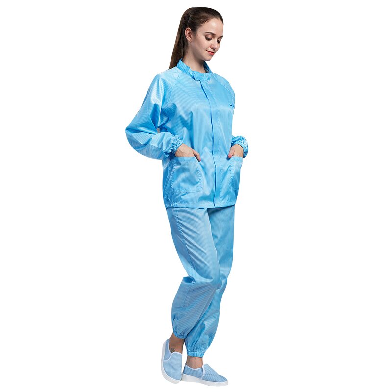 ESD Coverall Manufacturer - OEM Antistatic Blue Dust Protective Clothing