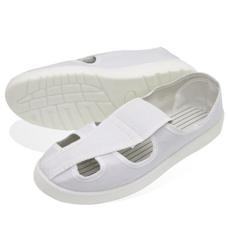 ESD Safety Shoe Manufacturer - OEM High Quality White Four-hole PU Work Shoe