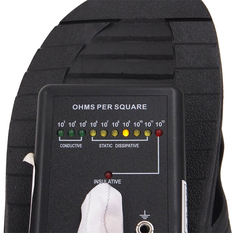 ESD Slipper Manufacturer - OEM Black Safety Cleanroom Slipper for Workplace