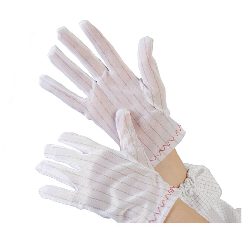 ESD Glove Manufacturer - OEM 12 Inch Carbon Fiber Conductive Polyester Stripes