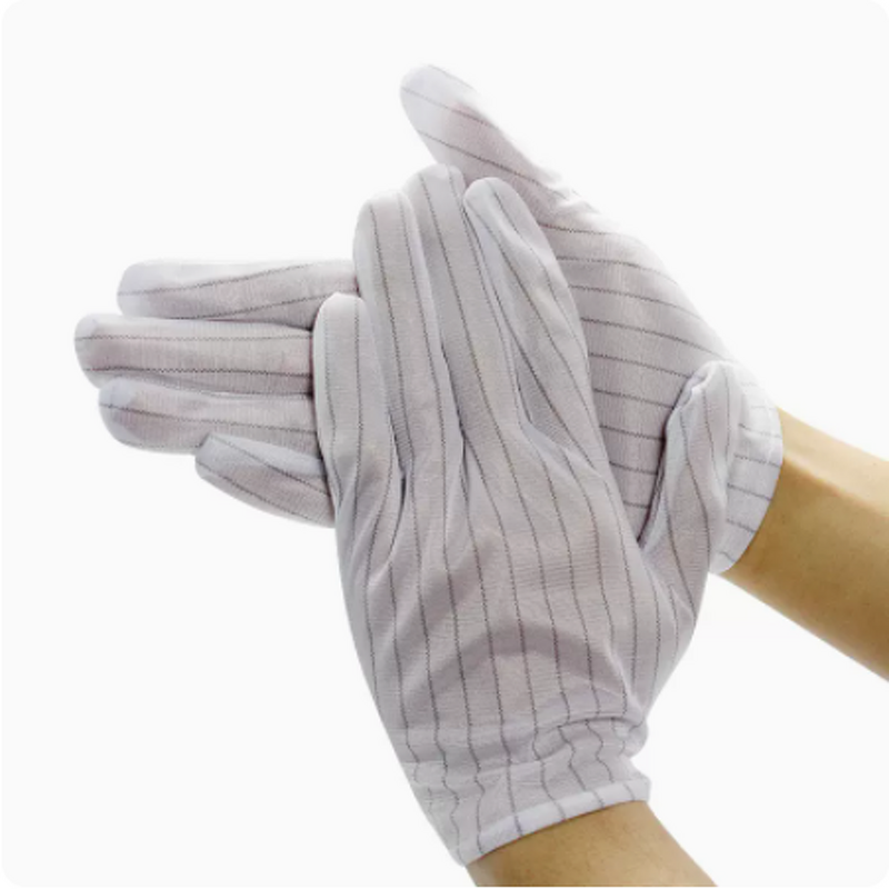 ESD Glove Manufacturer - OEM 12 Inch Carbon Fiber Conductive Polyester Stripes