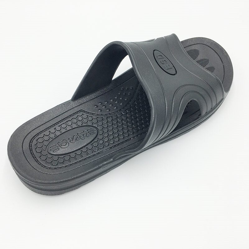 ESD Slipper Manufacturer - OEM Black Safety Cleanroom Slipper for Workplace