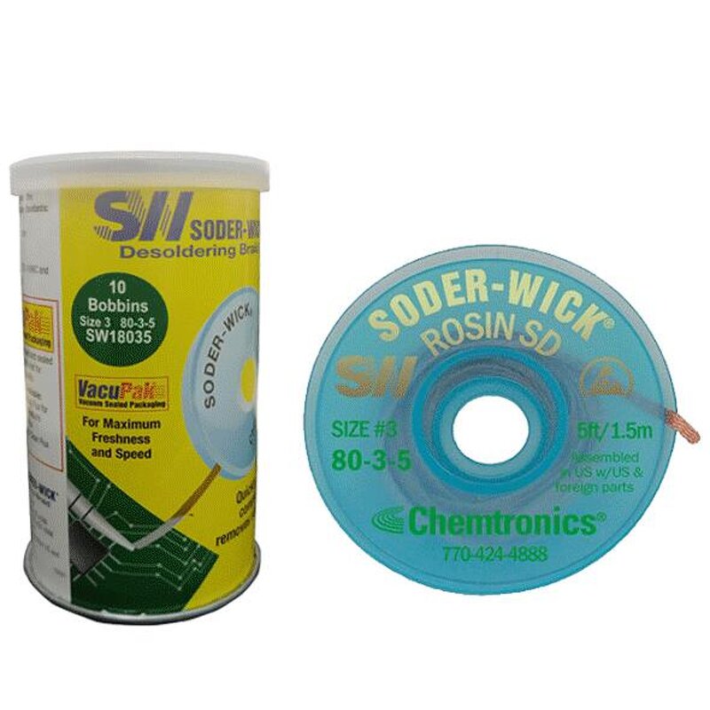 Solder Wick Manufacturer - OEM SW18035 2mm for Rework Repair Plastic Wire