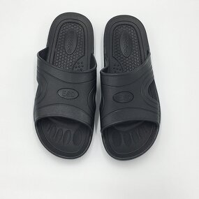 ESD Slipper Manufacturer - OEM Black Safety Cleanroom Slipper for Workplace