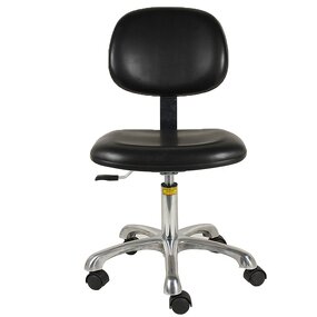 ESD Chair Manufacturer - OEM PU Leather Soft Industrial Working Lab Chair