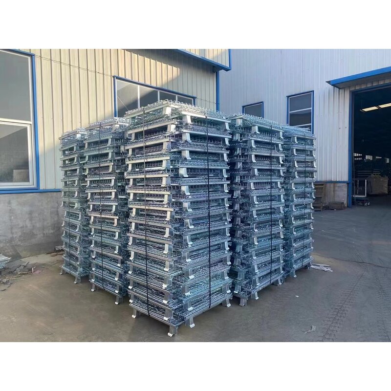 Collapsible Container Manufacturer - Galvanized Steel Foldable Cage