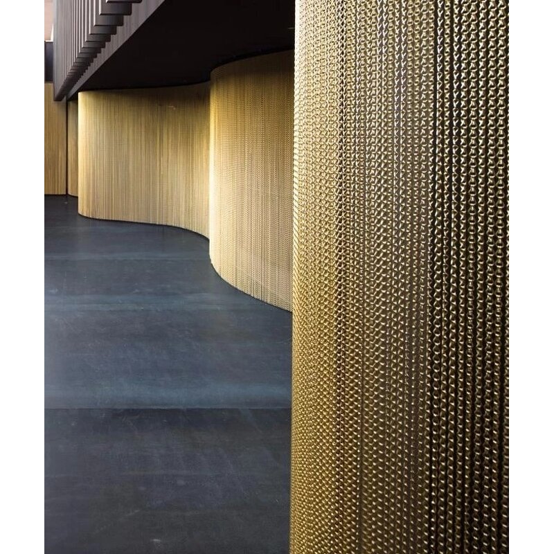 Ceiling Curtain Panels Factory - Custom Variety Mesh Patterns Screen