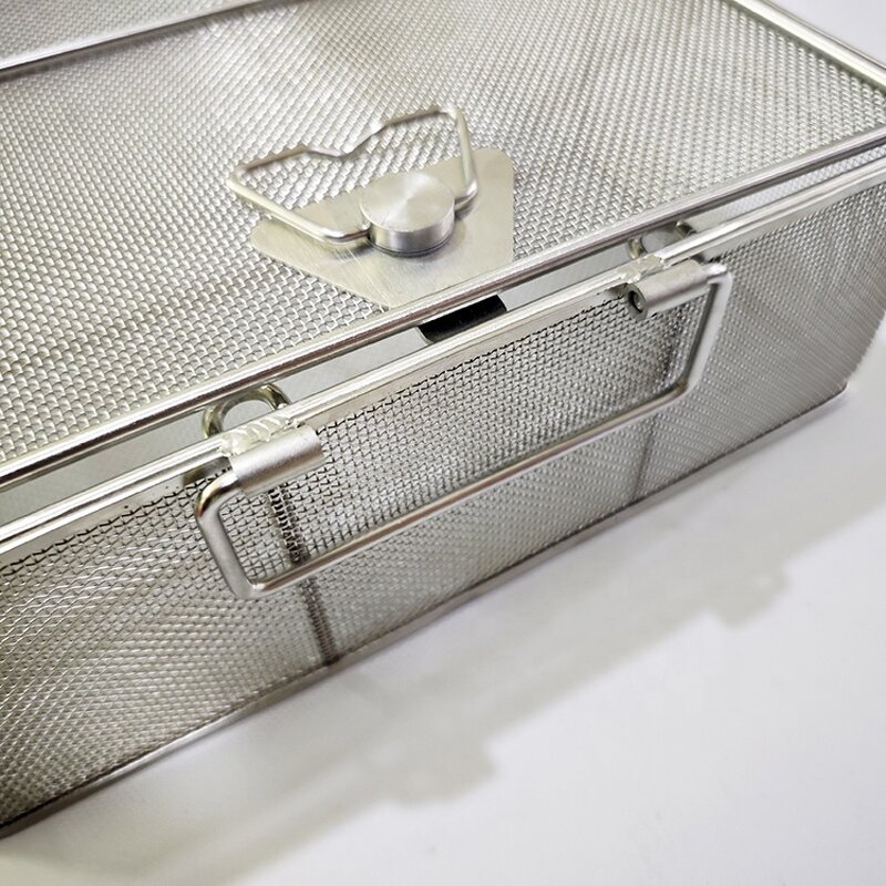 Mesh Basket with Cover Factory - 304 Precision Disinfection Basket