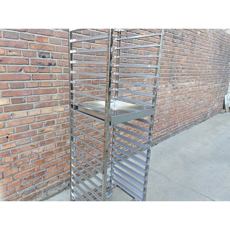 Bakery Trolley Factory - Commercial Single Row Steel Rack Trolley