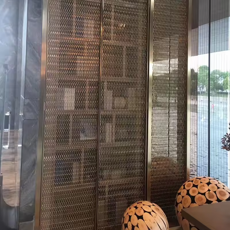 Metal Decorative Mesh Factory - Custom Shopping Mall Hotel Partitions