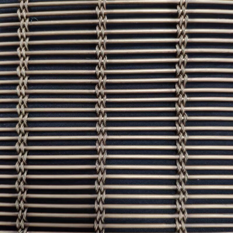 Fireproof Decorative Mesh Manufacturer - Custom Aluminum Spiral Curtain