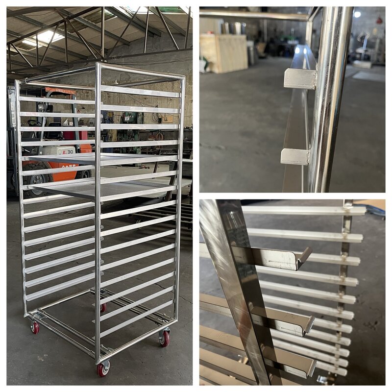 Food Trolley Factory - 15 20 Tier Stainless Steel Tray Rack Cart