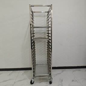 Bakery Trolley Factory - Commercial Single Row Steel Rack Trolley