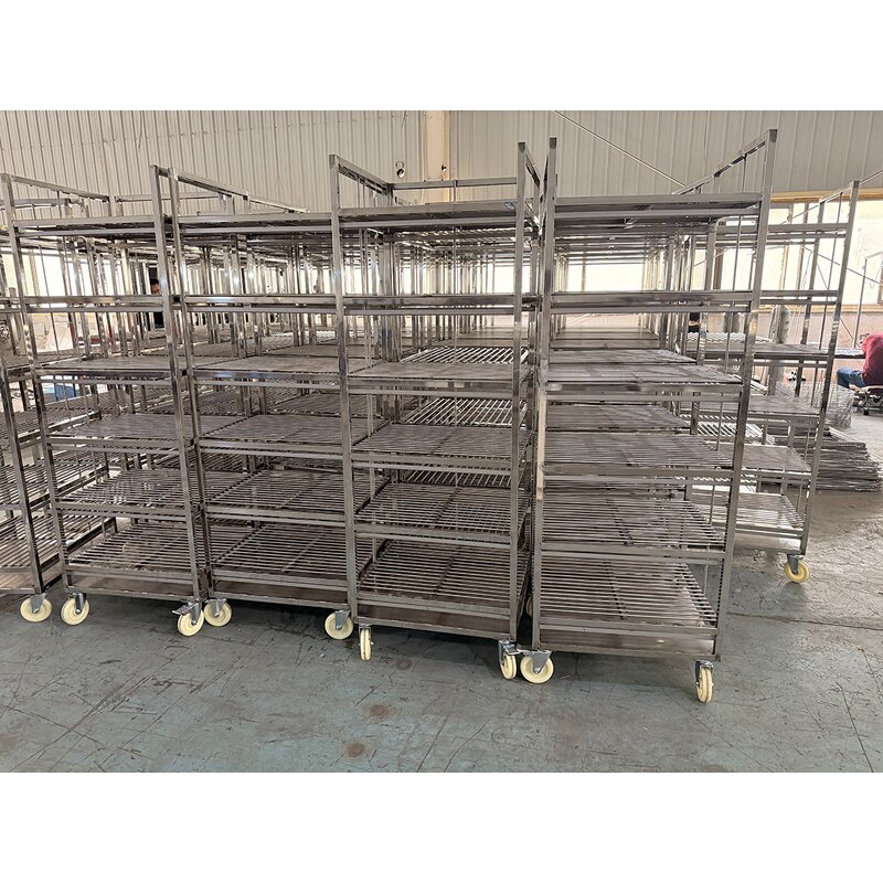 Food Trolley Factory - 15 20 Tier Stainless Steel Tray Rack Cart